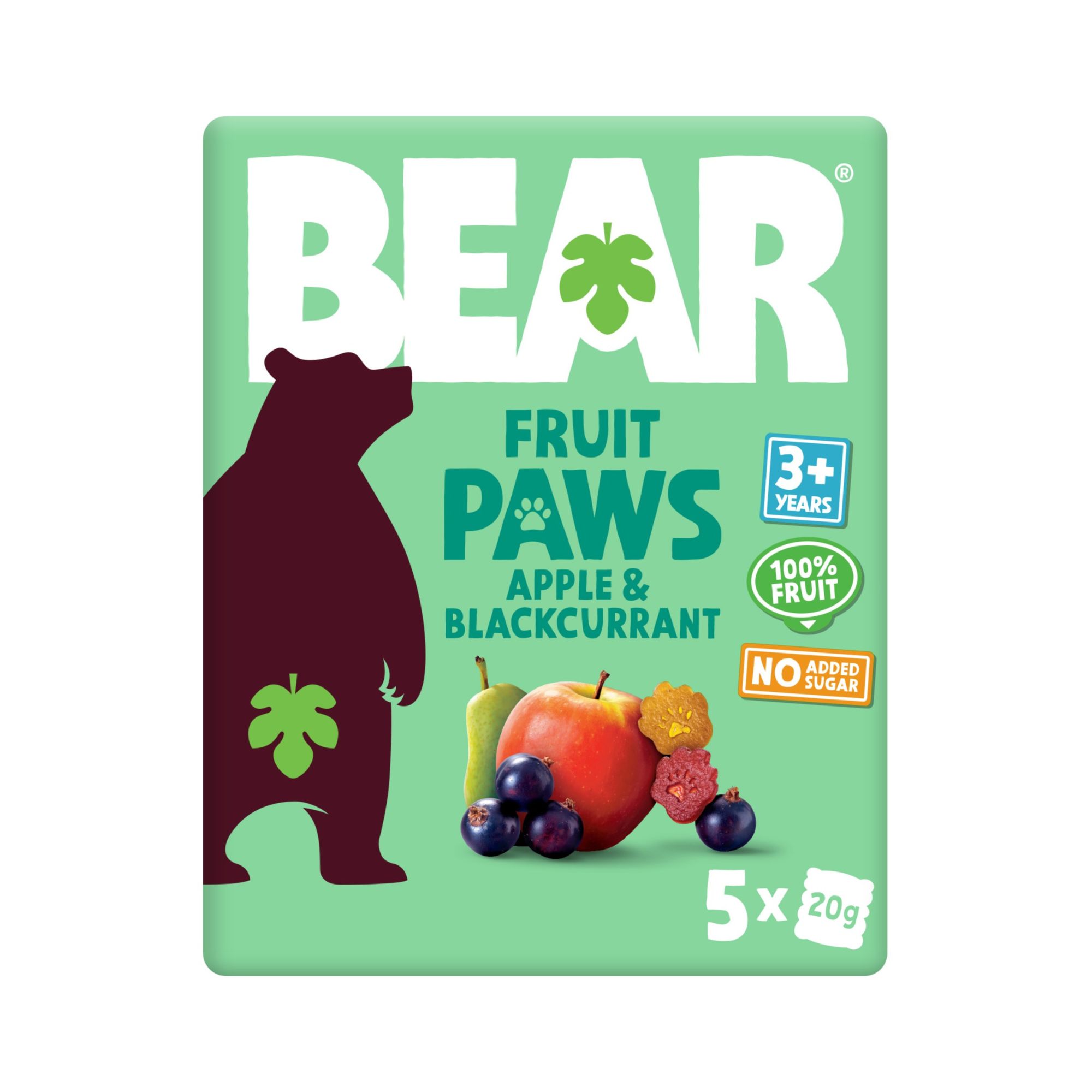 Multi-Pack Paws - Apple & Blackcurrant 4x(5x20g)