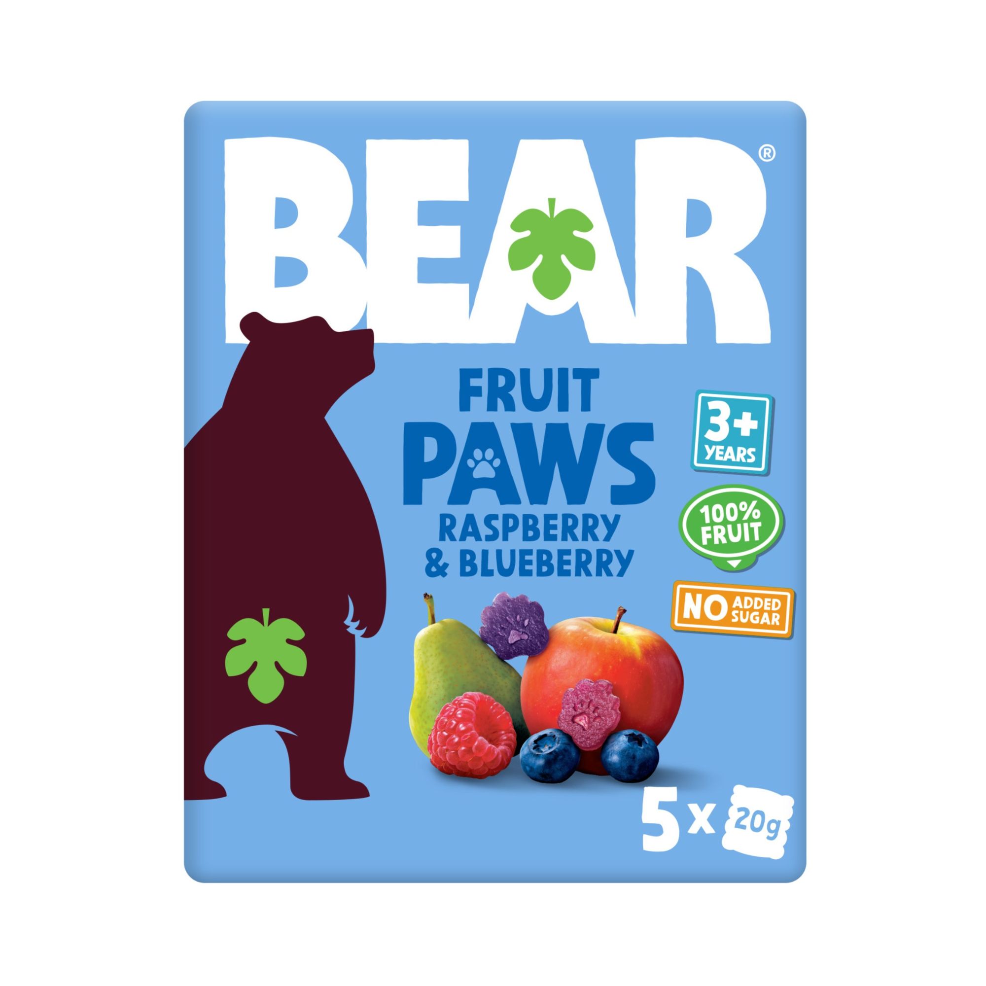 Multi-Pack Paws - Raspberry & Blueberry 4x(5x20g)