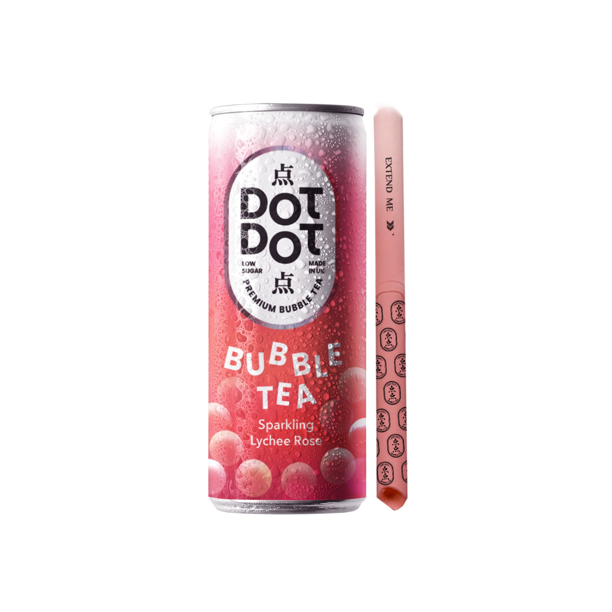 Sparkling Bubble Tea - Lychee Rose (12x250ml)