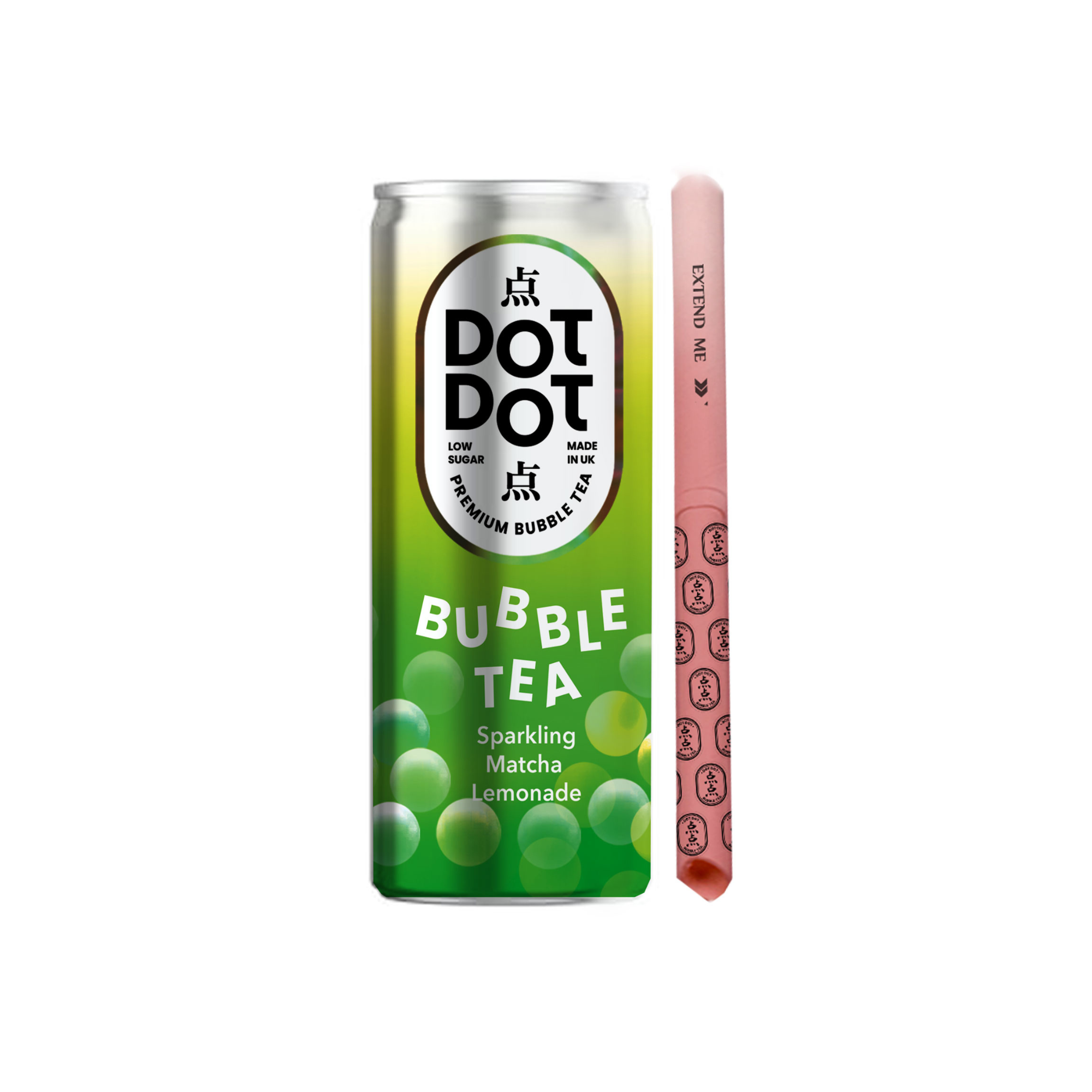 Sparkling Bubble Tea - Matcha Lemonade (12x250ml)