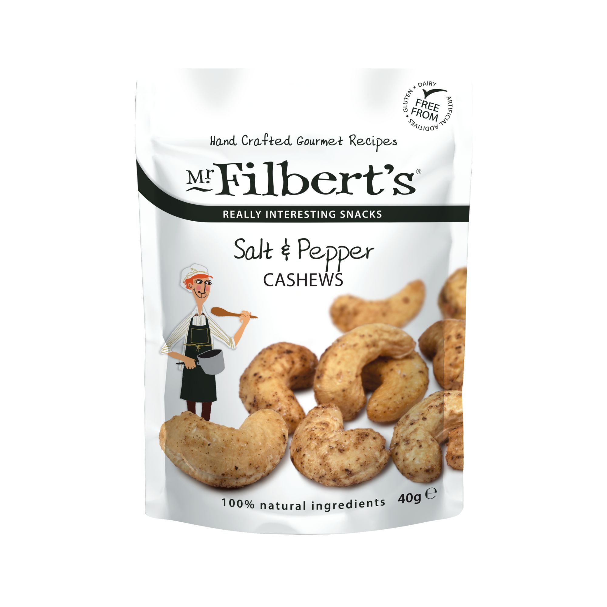 Roasted Cashews - Salt and Pepper (20x40g)