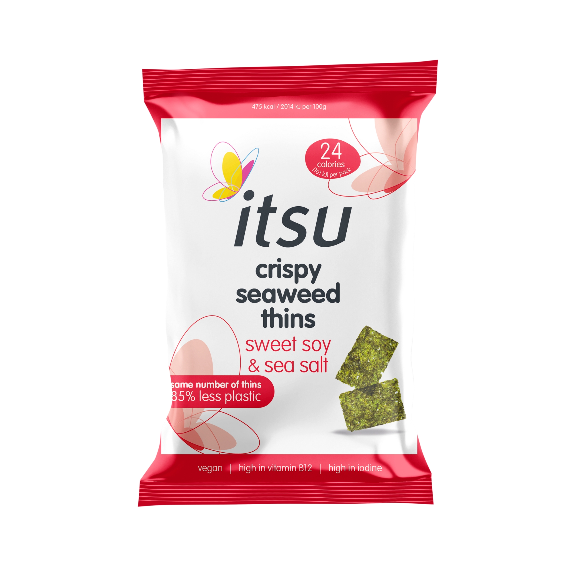 Crispy Seaweed Thins - Sweet Soy & Sea Salt (20x5g)