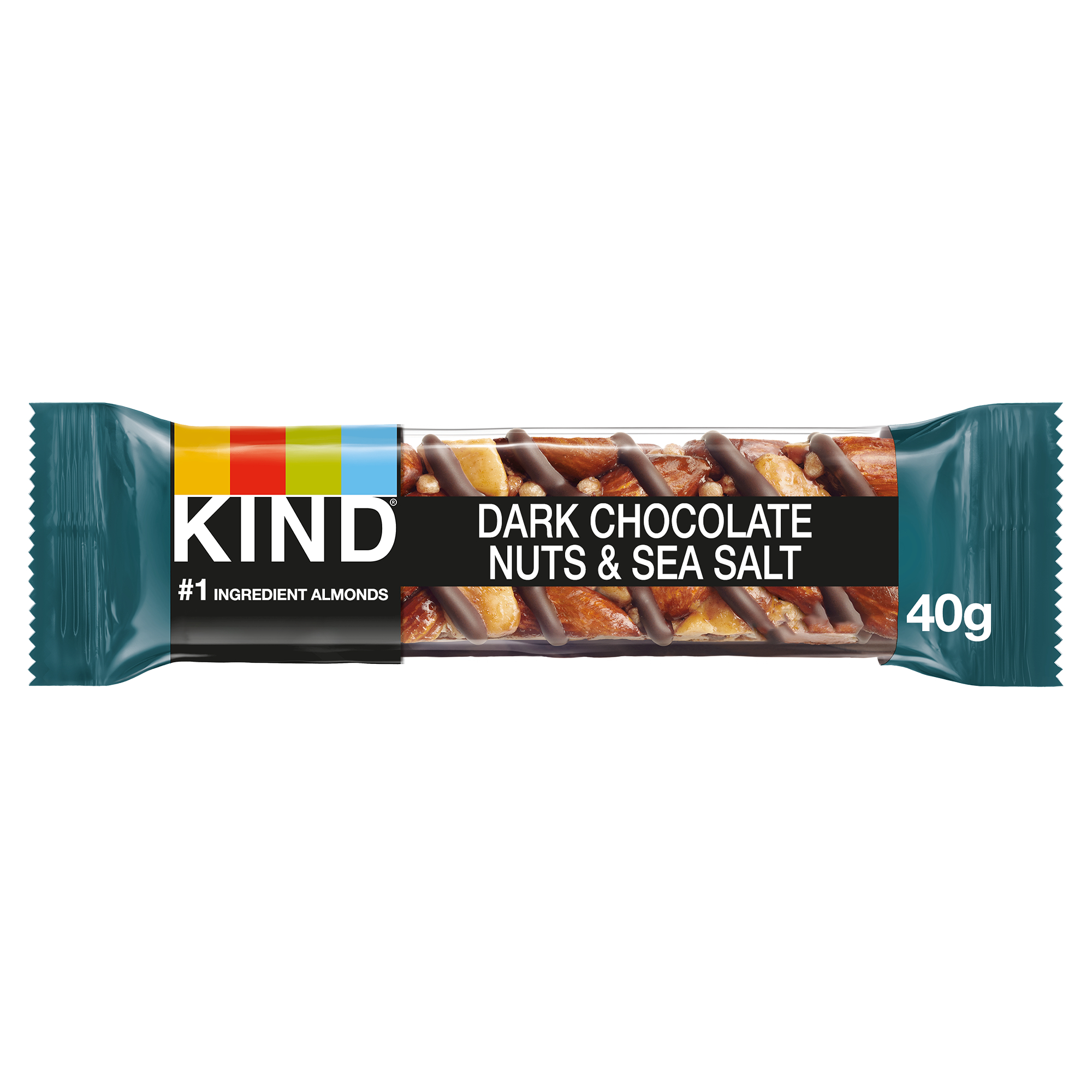 Bar - Dark Chocolate, Nuts & Sea Salt (12x40g)