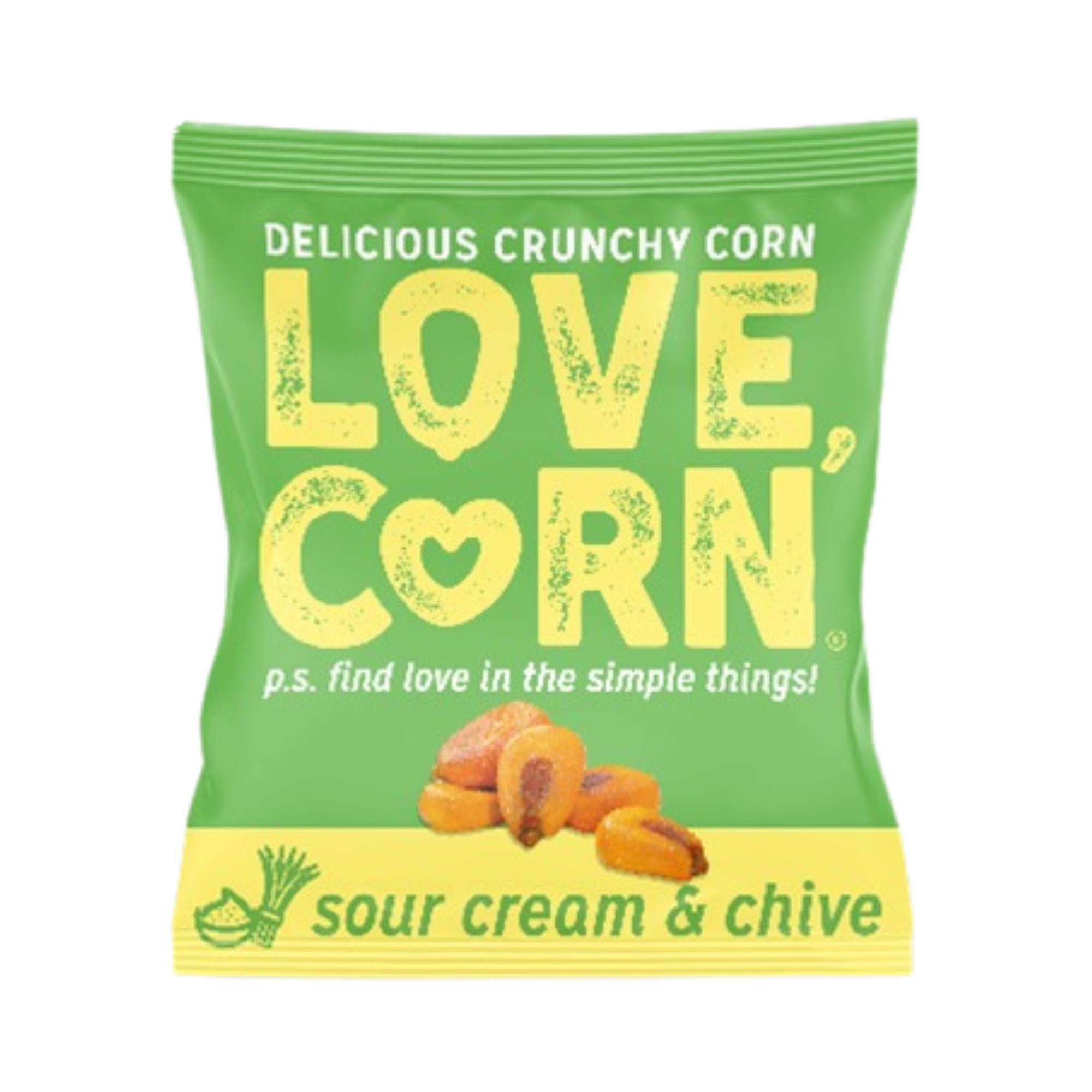 Snack Shot Crunchy Corn - Sour Cream & Chive (24x20g)