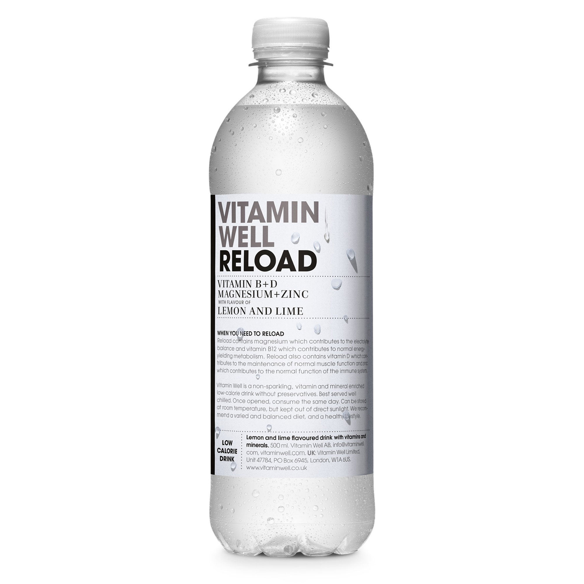 Vitamin Water - Reload Lemon and Lime (12x500ml)