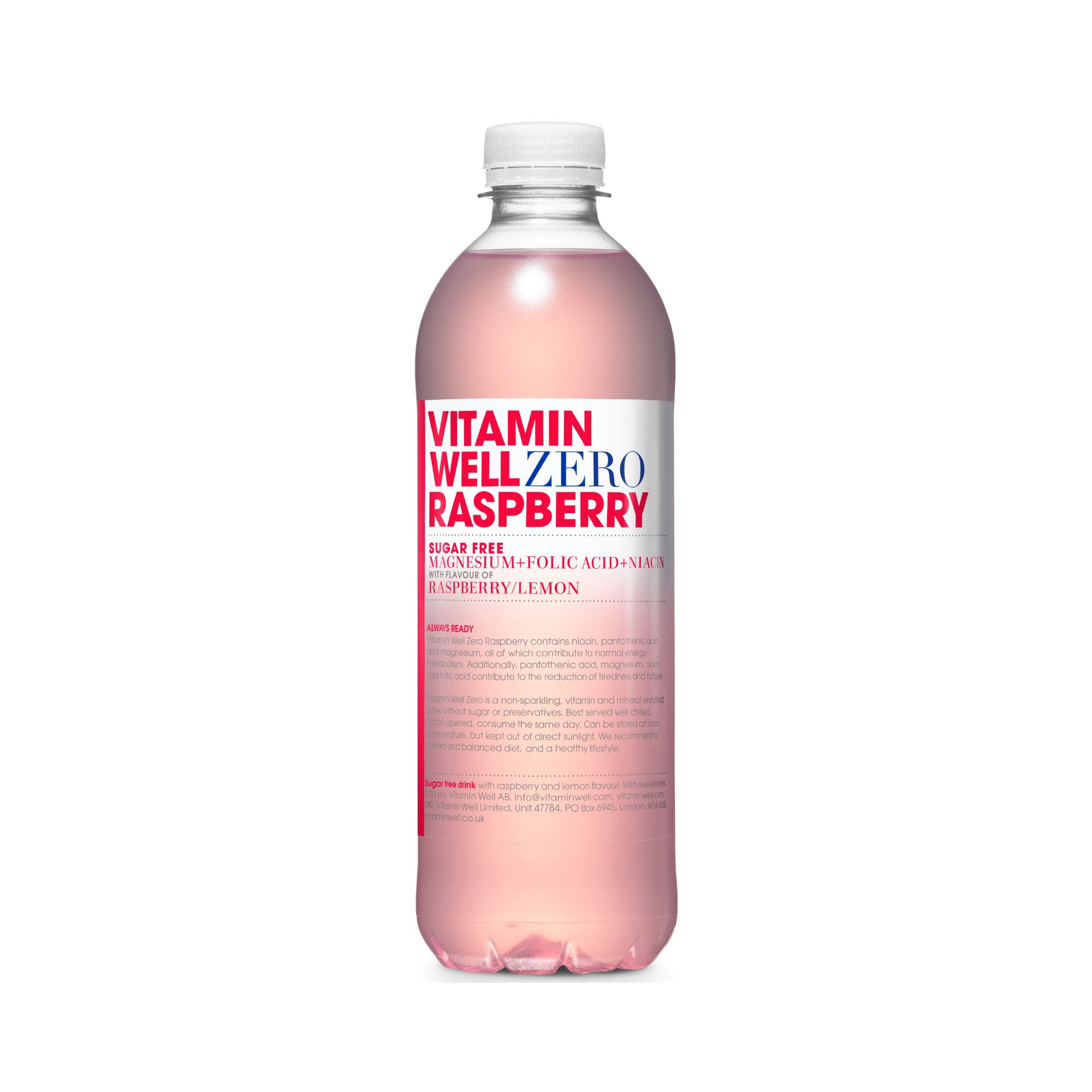 Vitamin Water - Zero Raspberry (12x500ml)