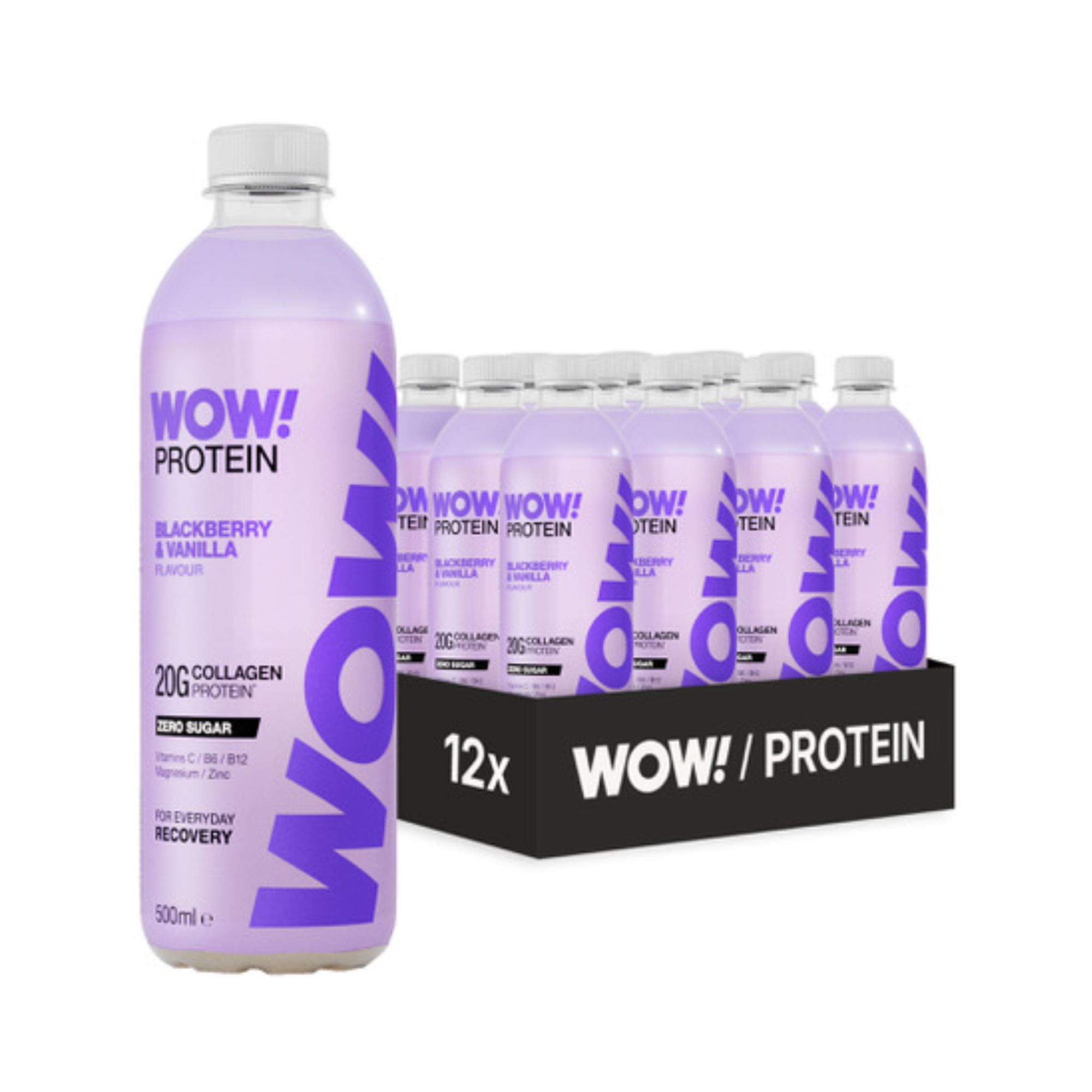 WOW! 20g Protein - Blackberry & Vanilla (12x500ml)