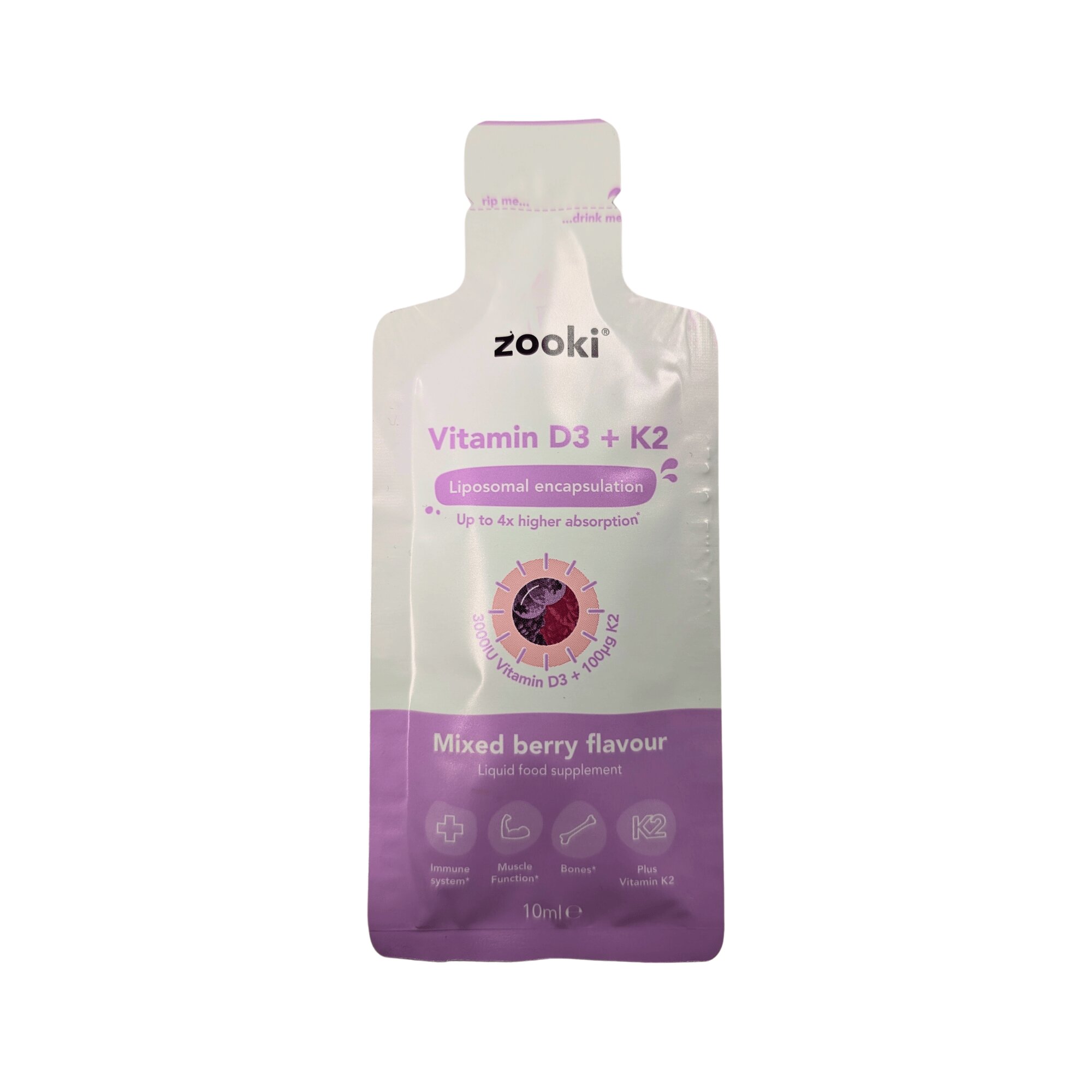 Vitamin D3 Sachet - Mixed Berry (20x10ml)