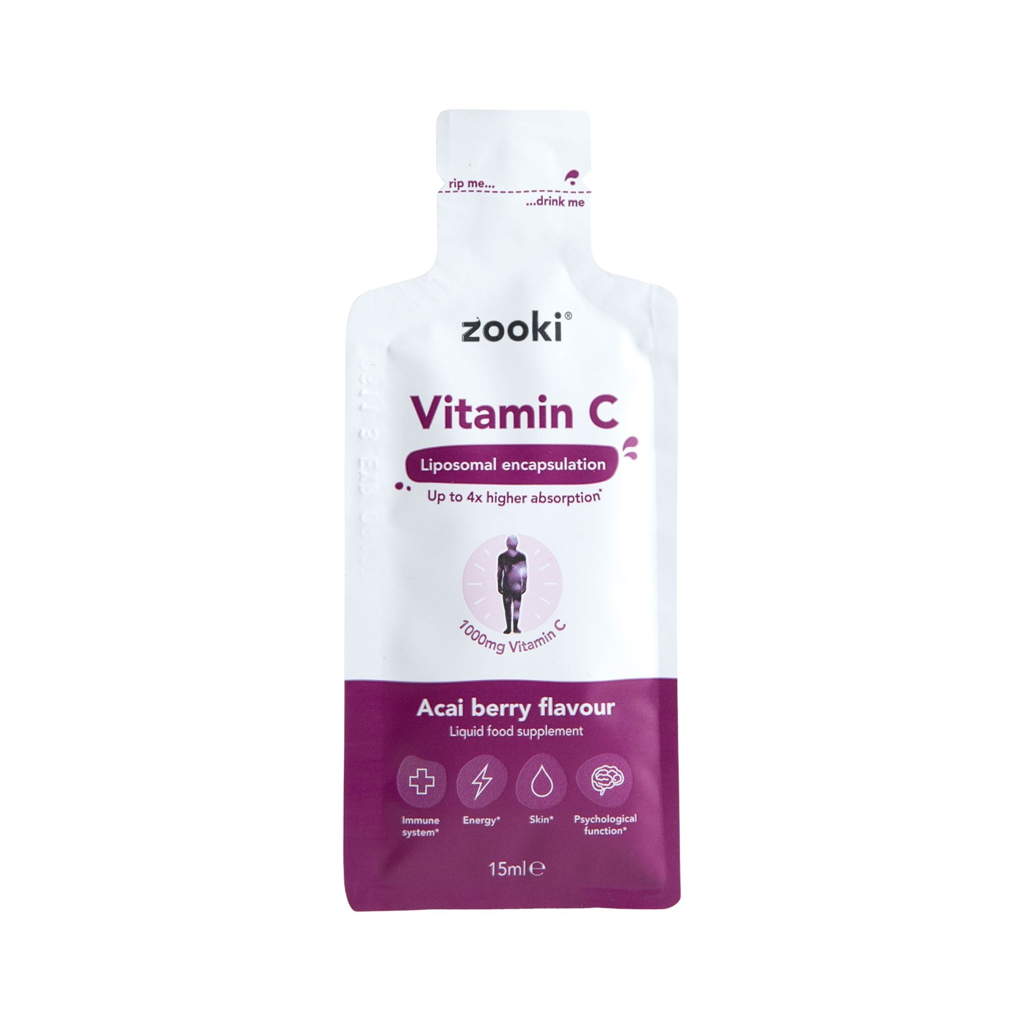 Vitamin C Sachet - Acai Berry (20x15ml)