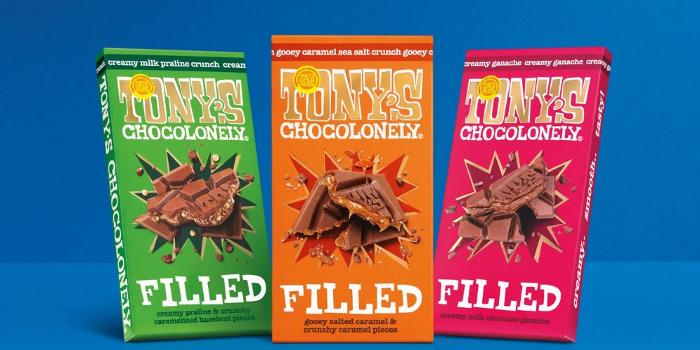 Tony Chocolaonely's New Indulgent Filled Bars